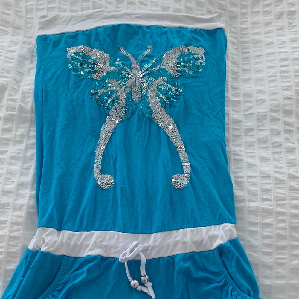 Strapless  jumper Romper with shorts